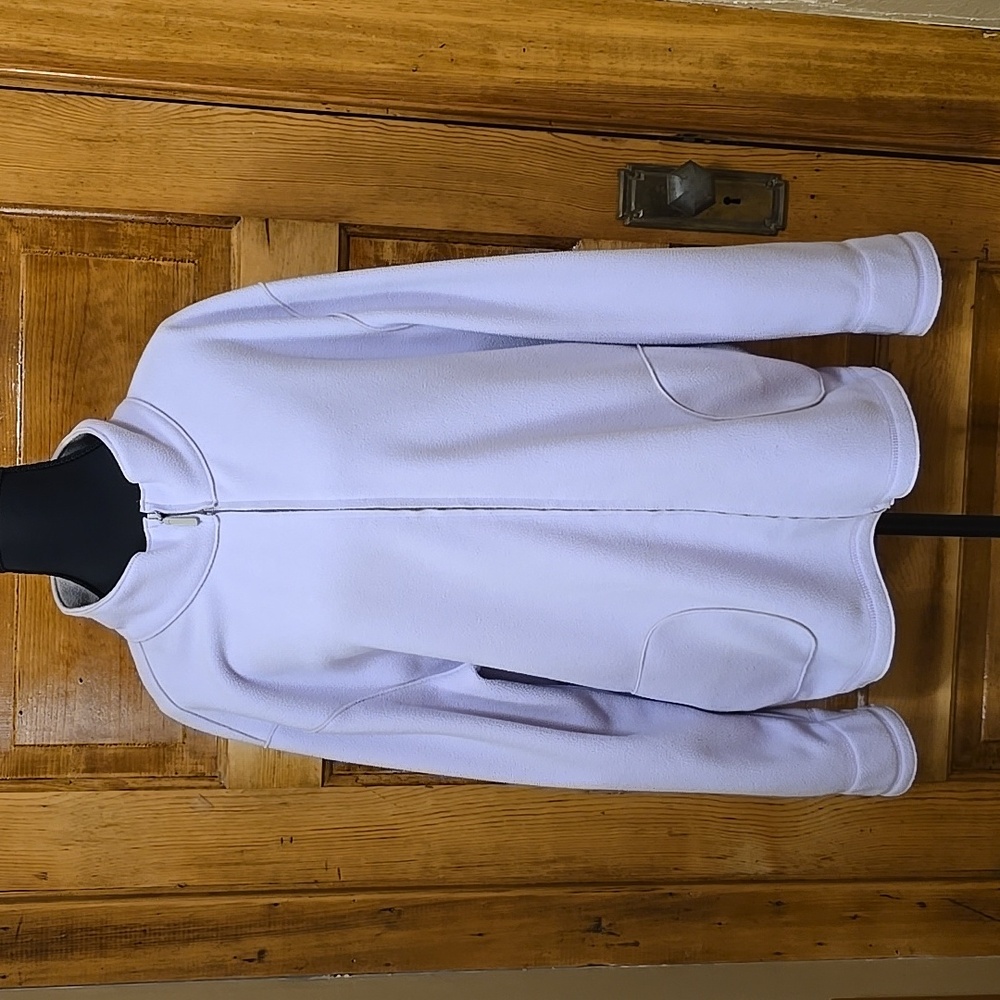 Vintage Sport Savvy Grandmacore Lilac Fleece Jacket XL - Picture 3 of 5